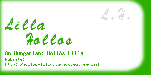 lilla hollos business card